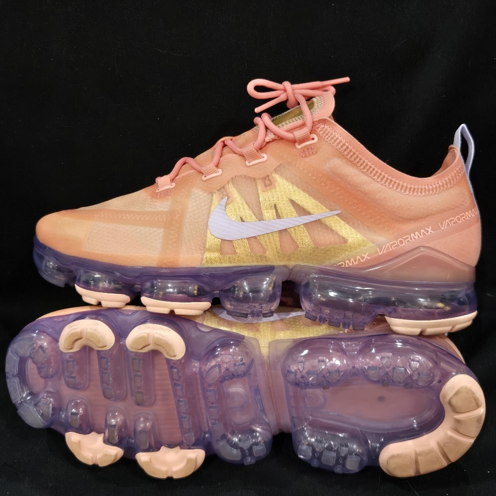 Nike VaporMax Plus Coral and Lavender Sneakers